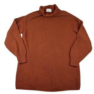 Wilfred Aritzia Rust Turtleneck Sweater Size M